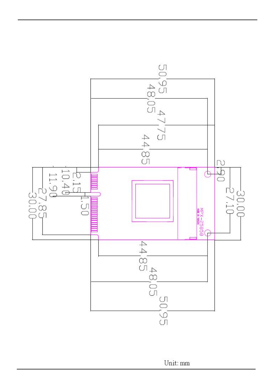 2 <mechanical drawing | COMMELL MPX-25858 User Manual | Page 5 / 21