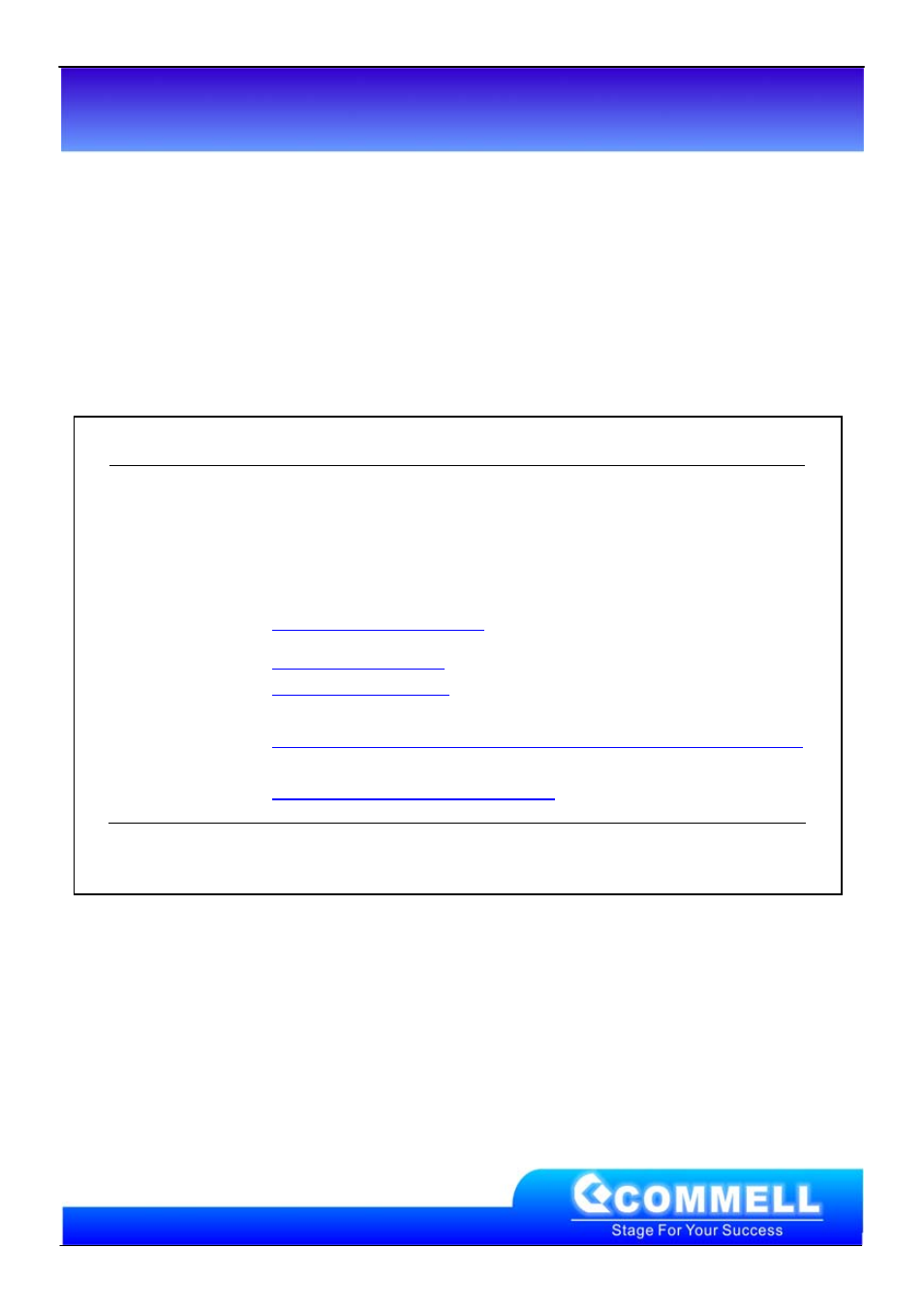 Contact information, Taiwan commate computer inc | COMMELL MPX-SDVOX User Manual | Page 6 / 6