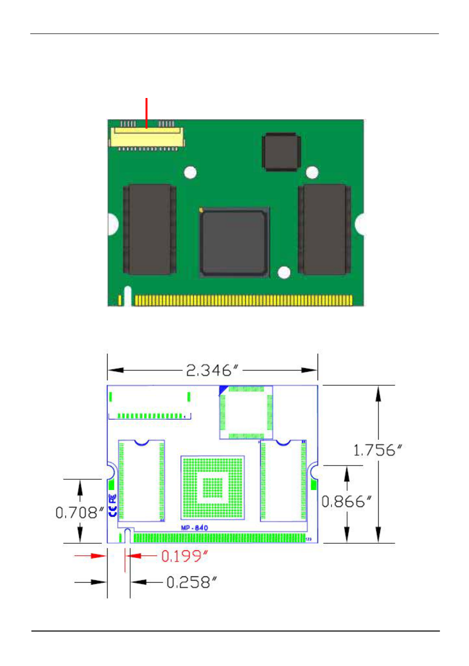 1 <component placement, 2 <mechanical drawing | COMMELL MP-840 User Manual | Page 5 / 27