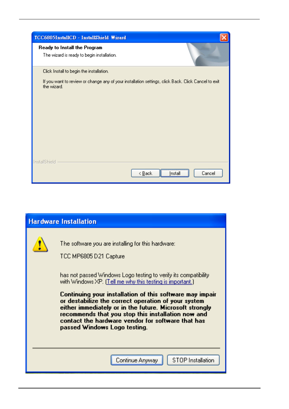 Please choose “install | COMMELL MP-6802T User Manual | Page 10 / 19