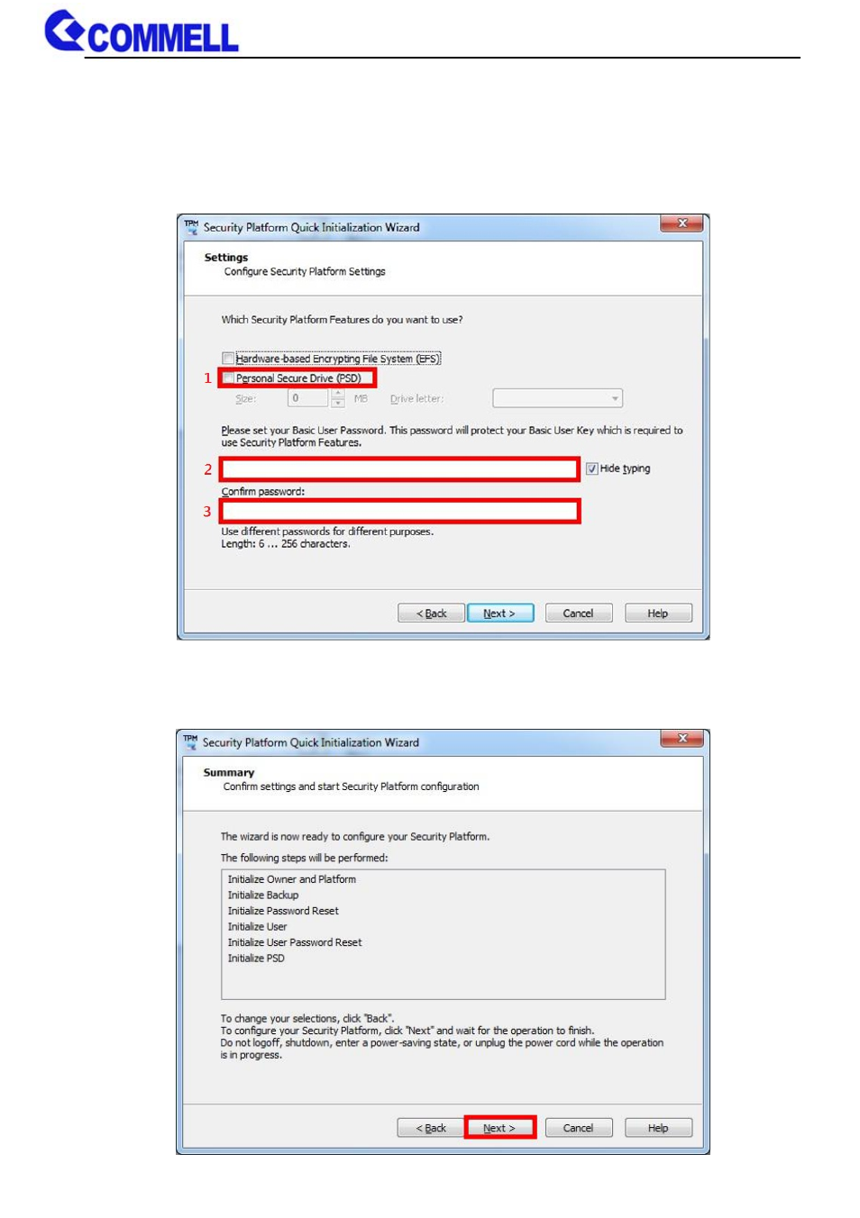 COMMELL ADP-TPM User Manual | Page 6 / 11