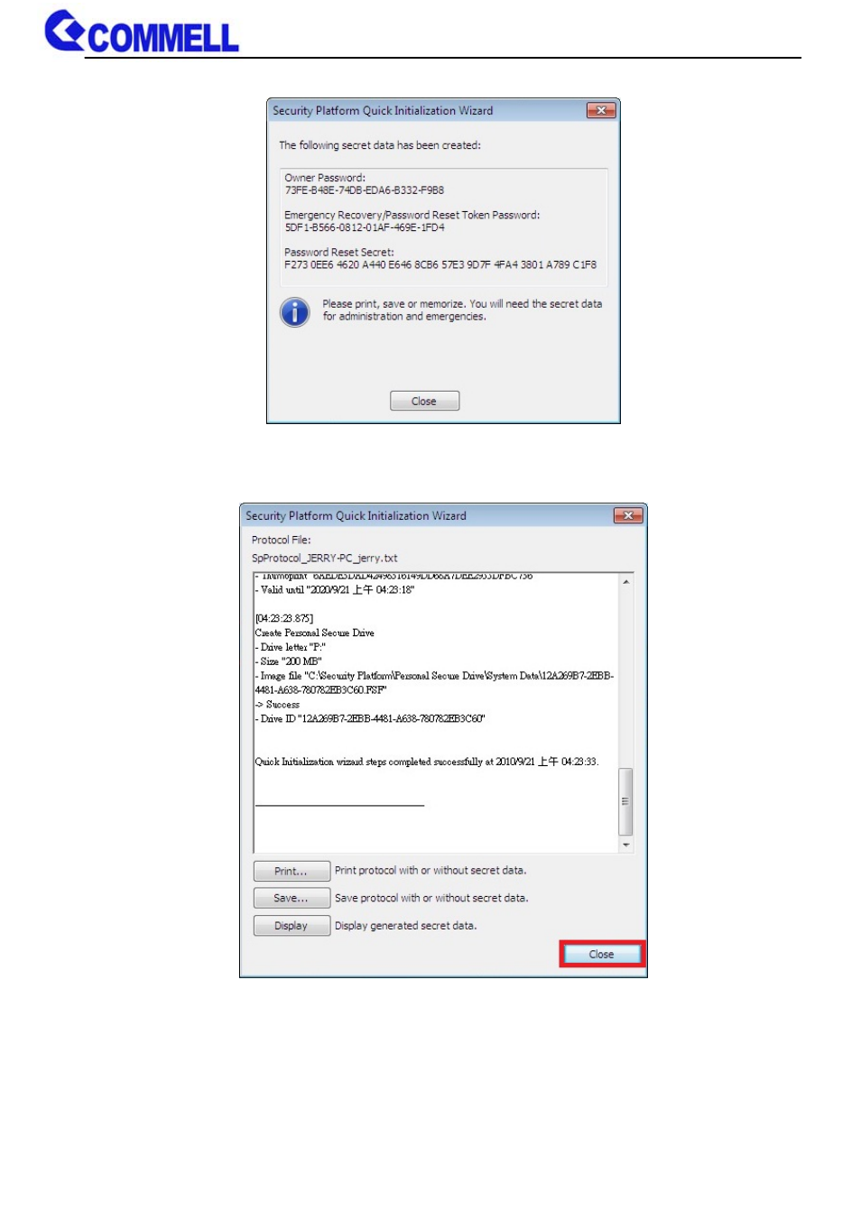 COMMELL ADP-TPM User Manual | Page 8 / 11
