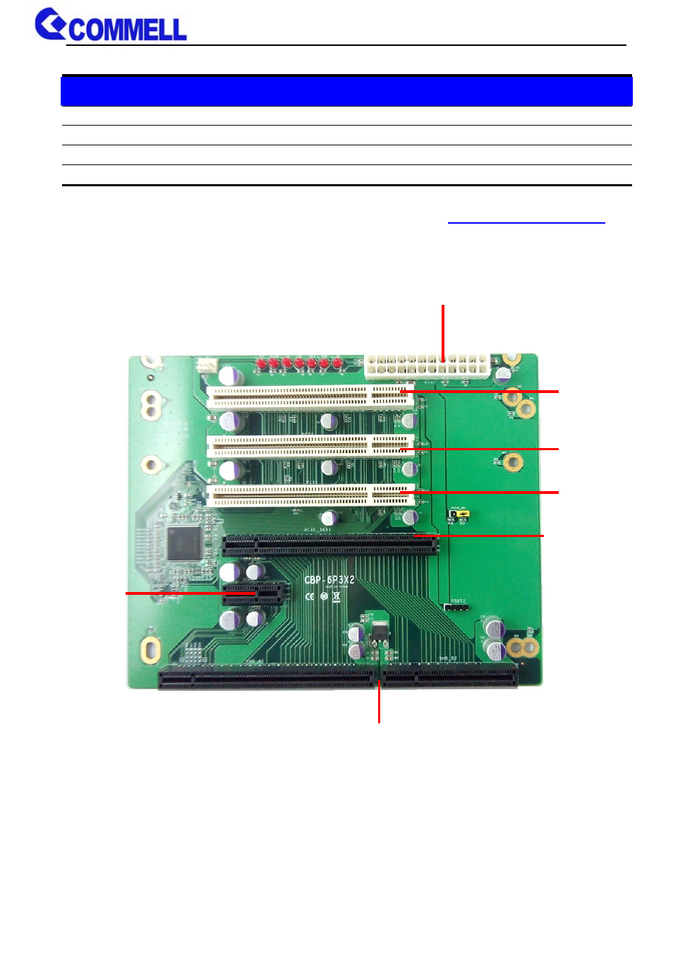 Product specification | COMMELL CBP-6P3X2 User Manual | Page 3 / 6