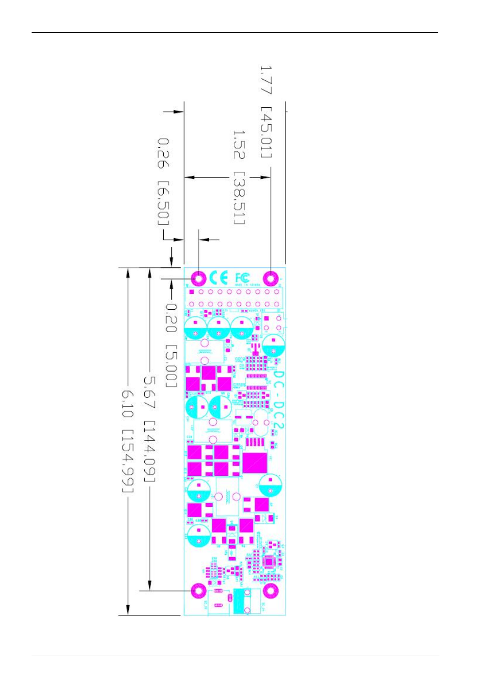 1 <mechanical drawing | COMMELL DC-DC2 User Manual | Page 6 / 9