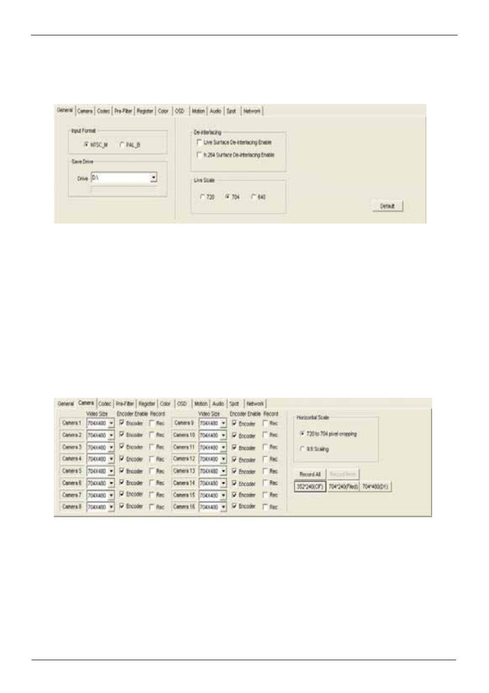 7 <demo program menu expansion, 1 <general, 2 <camera | COMMELL SPX-602H User Manual | Page 21 / 32