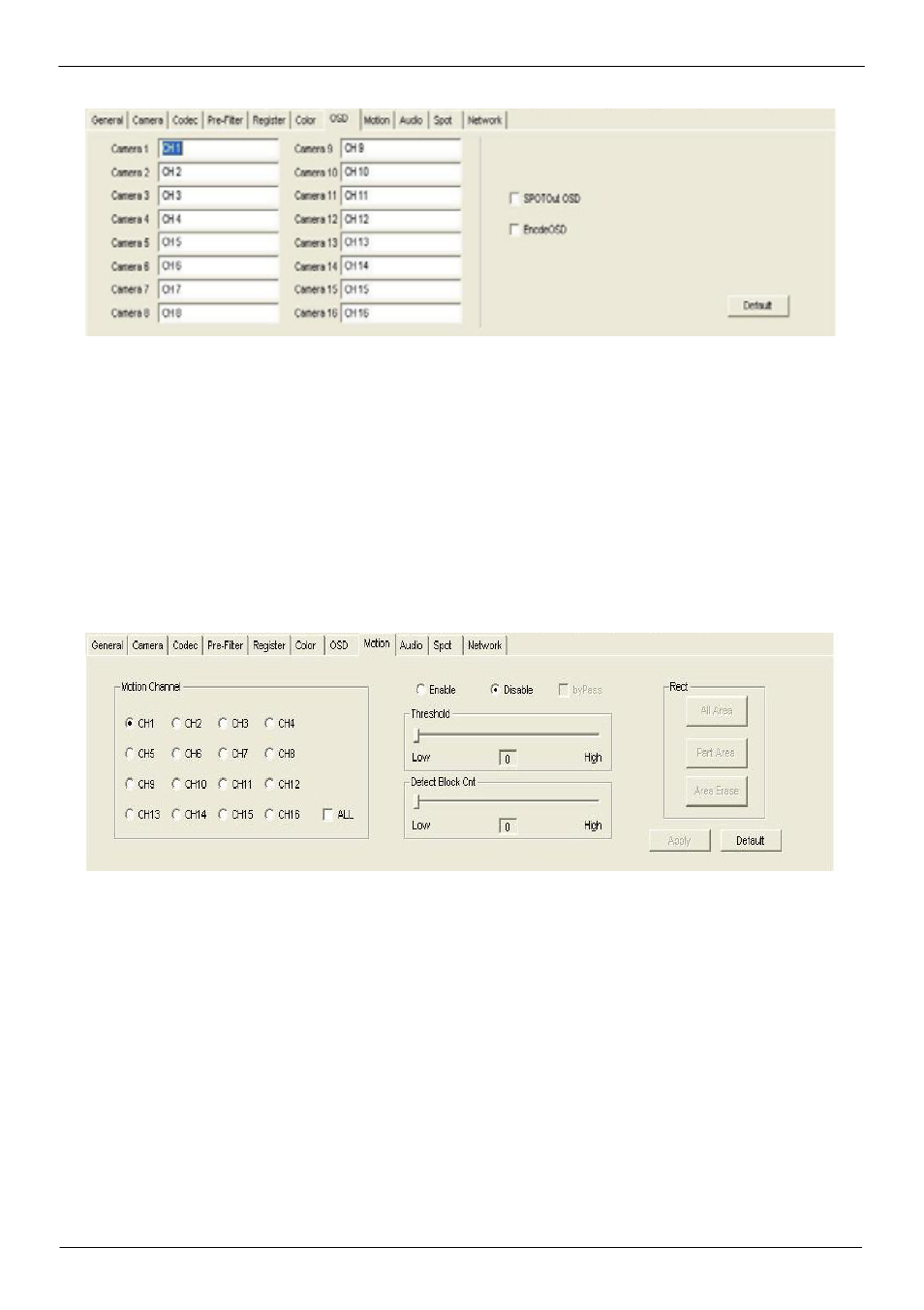 6 <osd, 7 <motion | COMMELL SPX-602H User Manual | Page 25 / 32