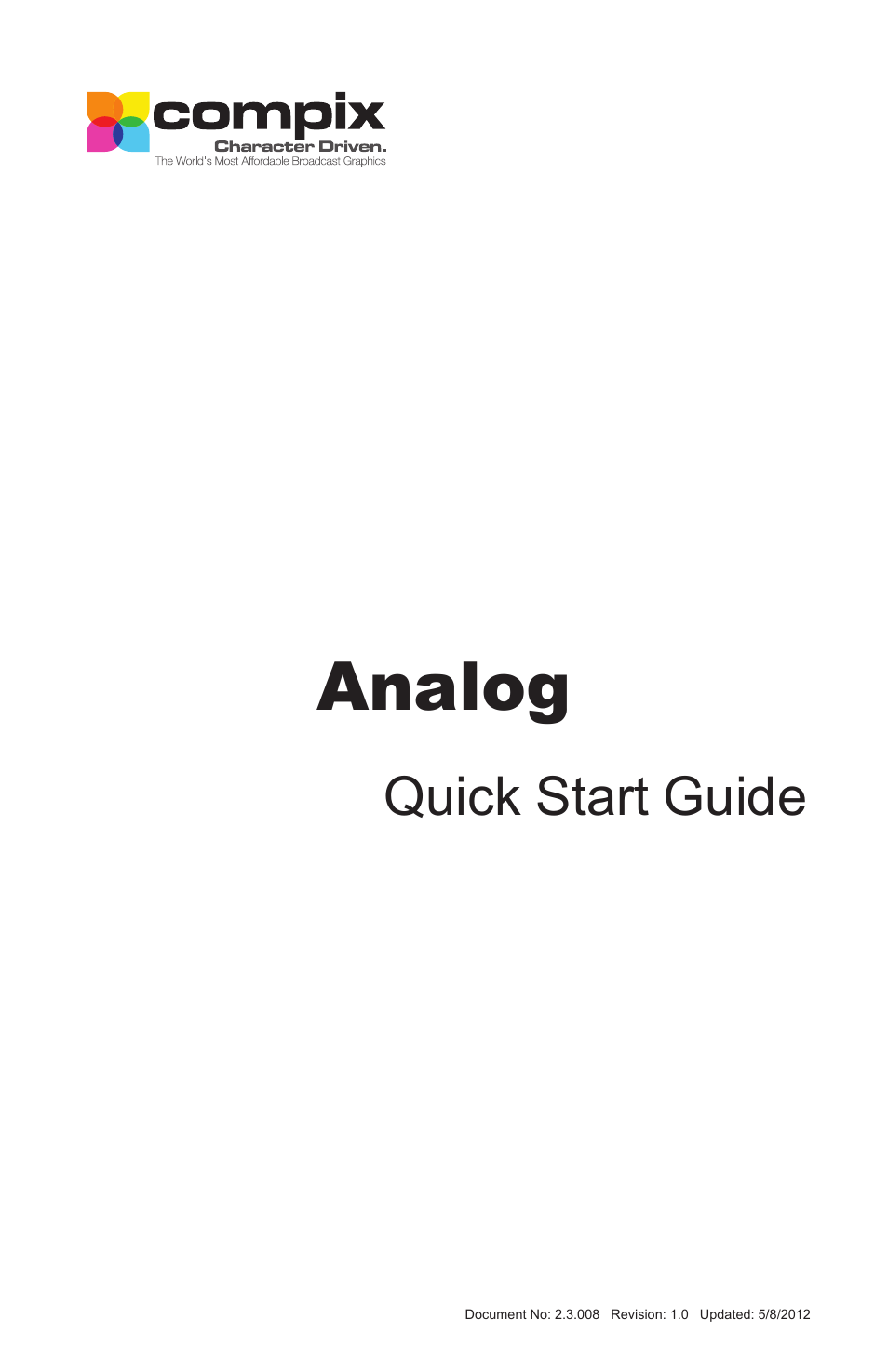 Compix Analog User Manual | 16 pages