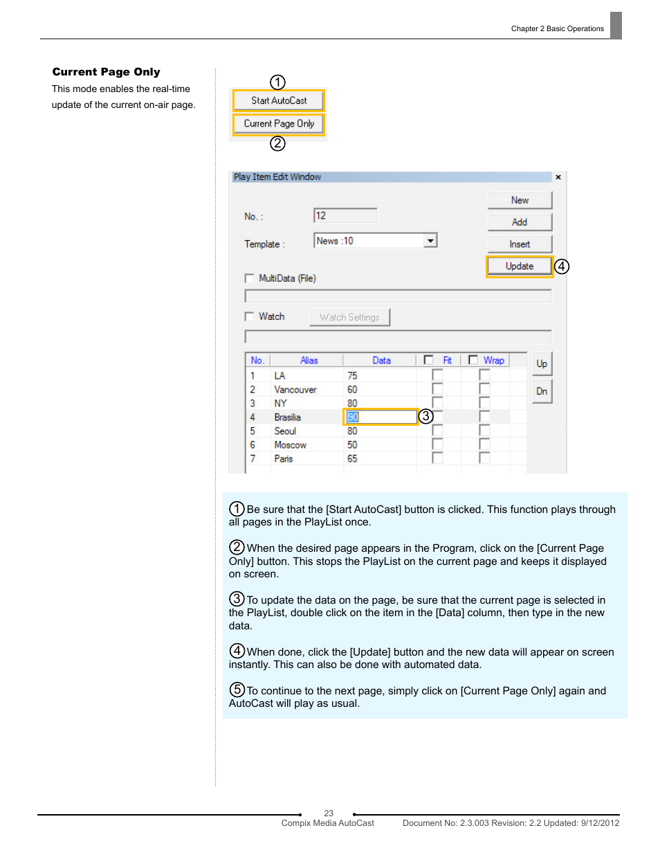 Compix AutoCast 3.1 User Manual | Page 21 / 49
