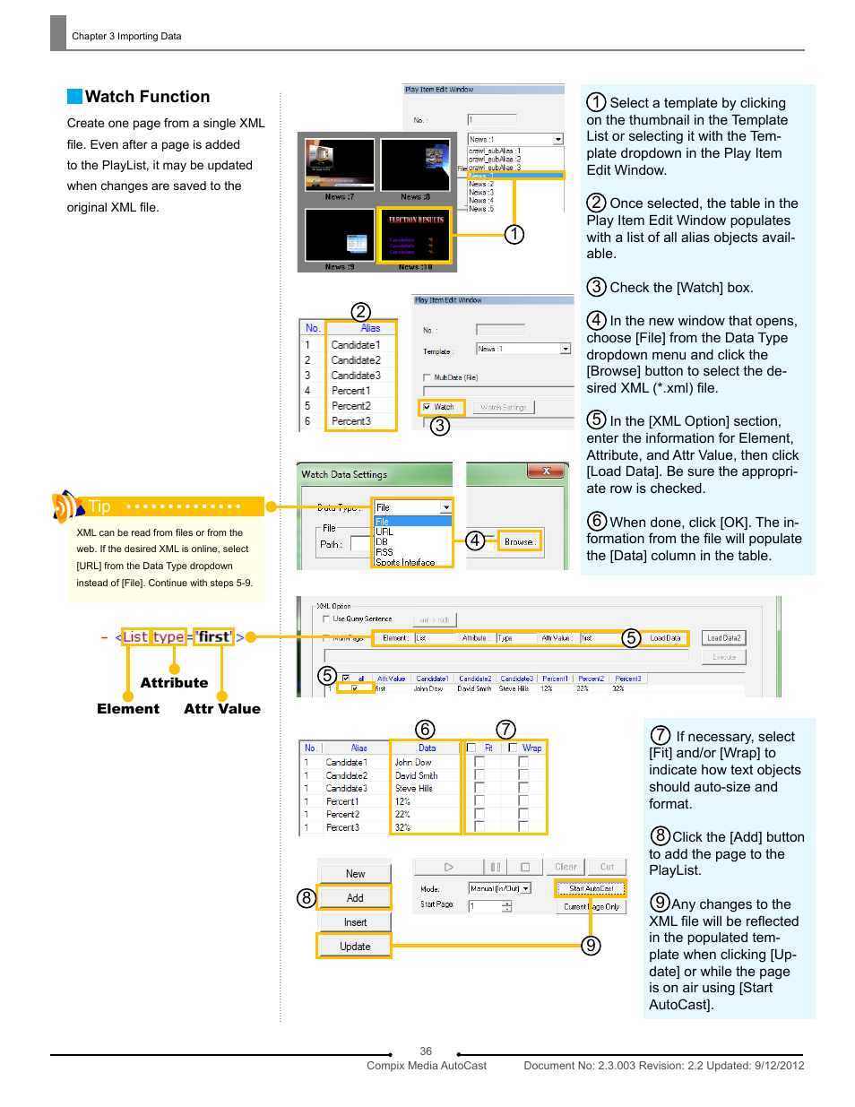 Compix AutoCast 3.1 User Manual | Page 34 / 49
