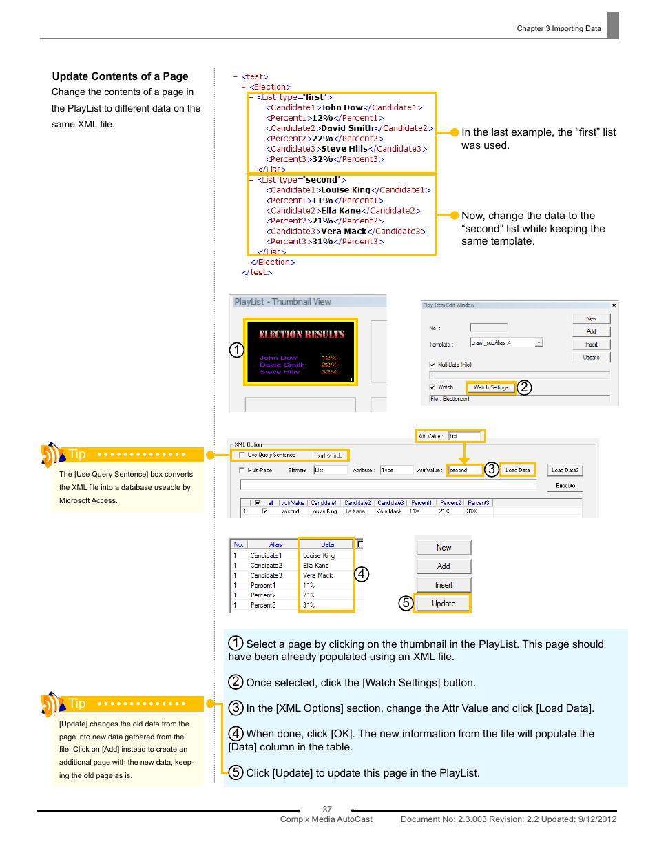 Compix AutoCast 3.1 User Manual | Page 35 / 49