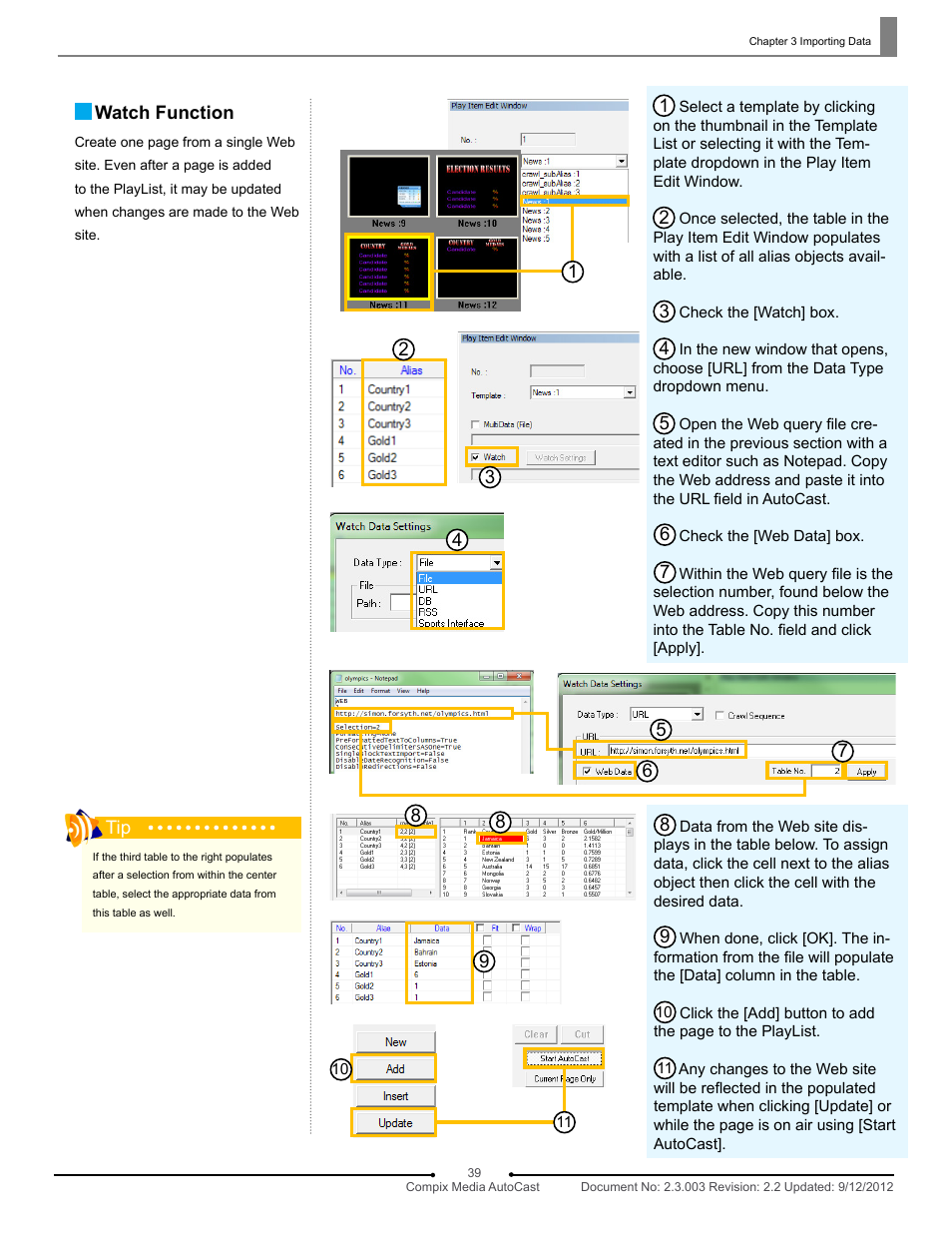 Compix AutoCast 3.1 User Manual | Page 37 / 49