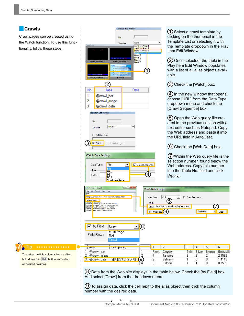 Compix AutoCast 3.1 User Manual | Page 38 / 49