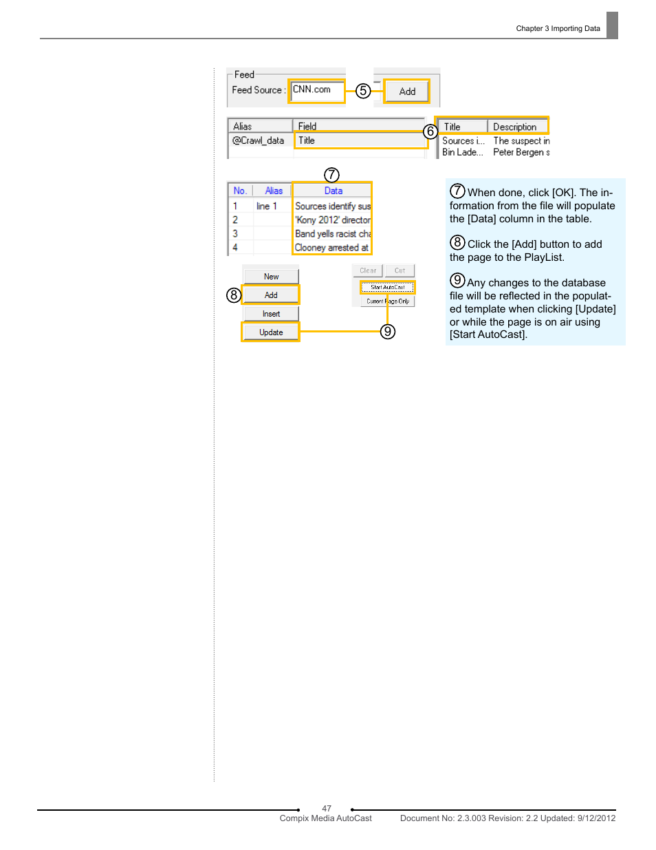 Compix AutoCast 3.1 User Manual | Page 45 / 49