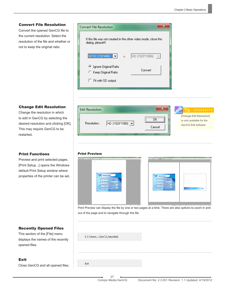 Compix GenCG 5.5 User Manual | Page 27 / 109