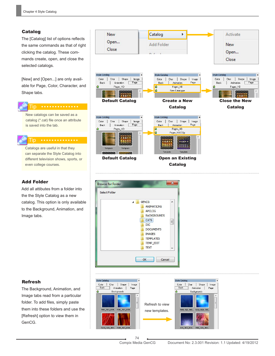 Compix GenCG 5.5 User Manual | Page 74 / 109