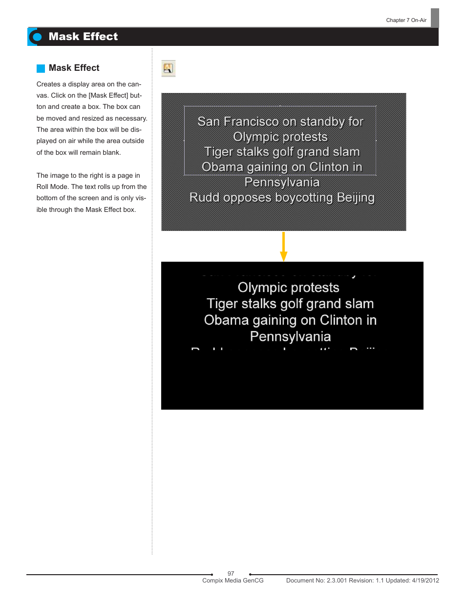 Mask effect | Compix GenCG 5.5 User Manual | Page 97 / 109