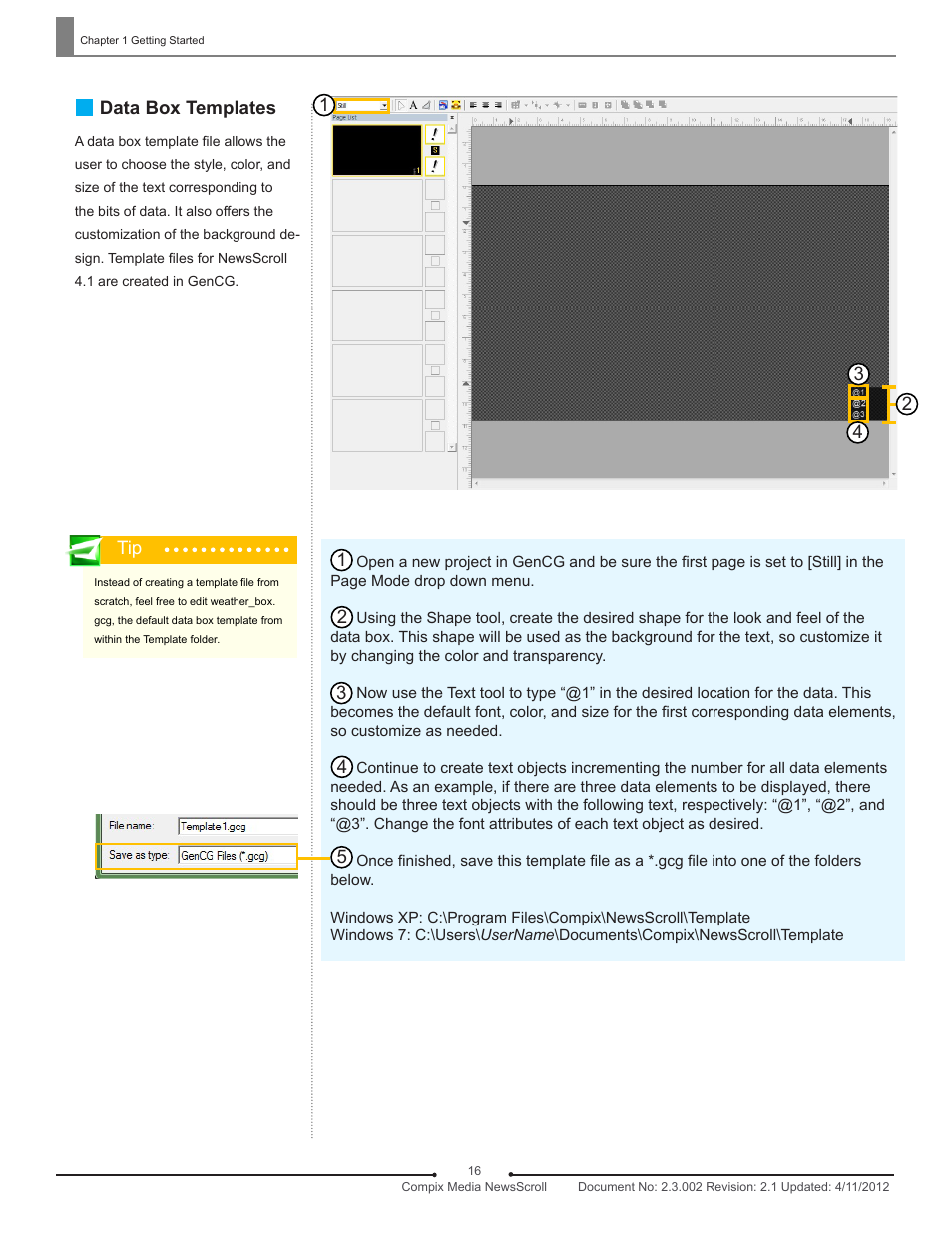 Compix NewsScroll 4.1 User Manual | Page 16 / 56