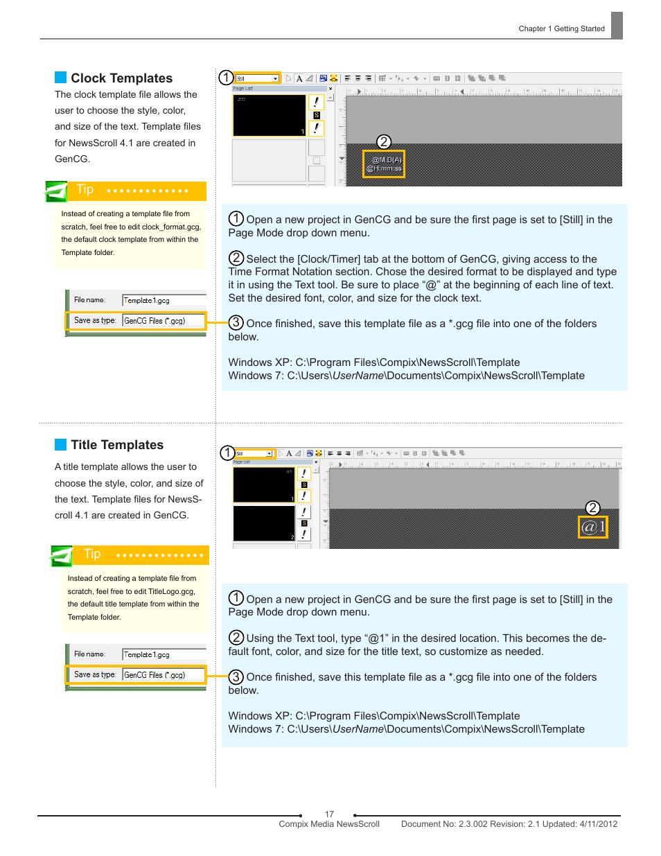 Compix NewsScroll 4.1 User Manual | Page 17 / 56