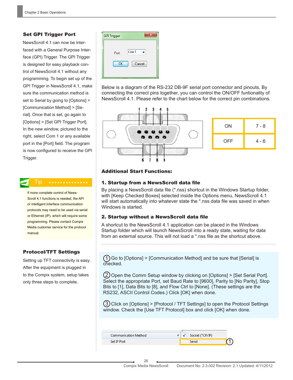 Compix NewsScroll 4.1 User Manual | Page 26 / 56