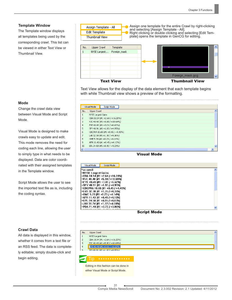 Compix NewsScroll 4.1 User Manual | Page 31 / 56