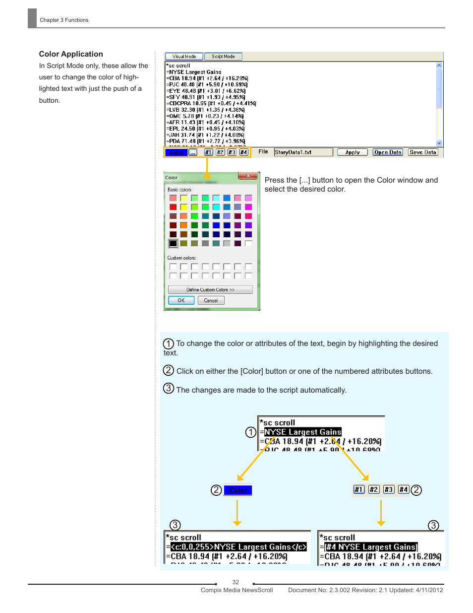 Compix NewsScroll 4.1 User Manual | Page 32 / 56