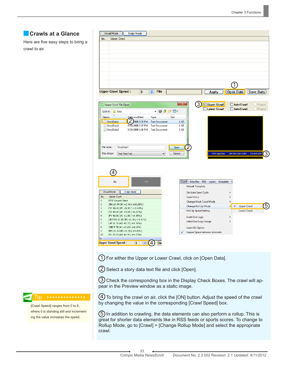 Compix NewsScroll 4.1 User Manual | Page 33 / 56