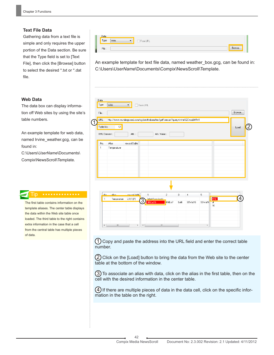 Compix NewsScroll 4.1 User Manual | Page 42 / 56