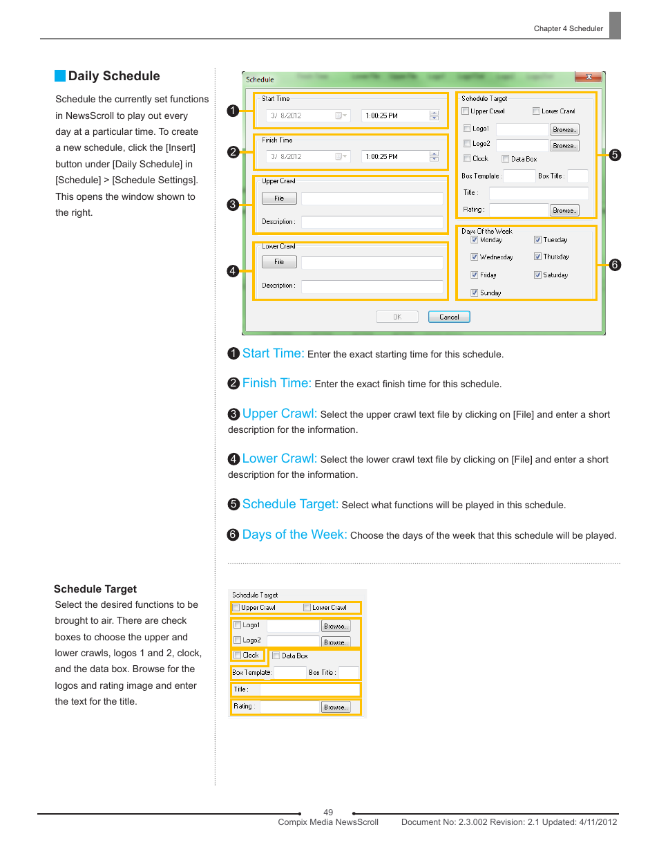 Compix NewsScroll 4.1 User Manual | Page 49 / 56