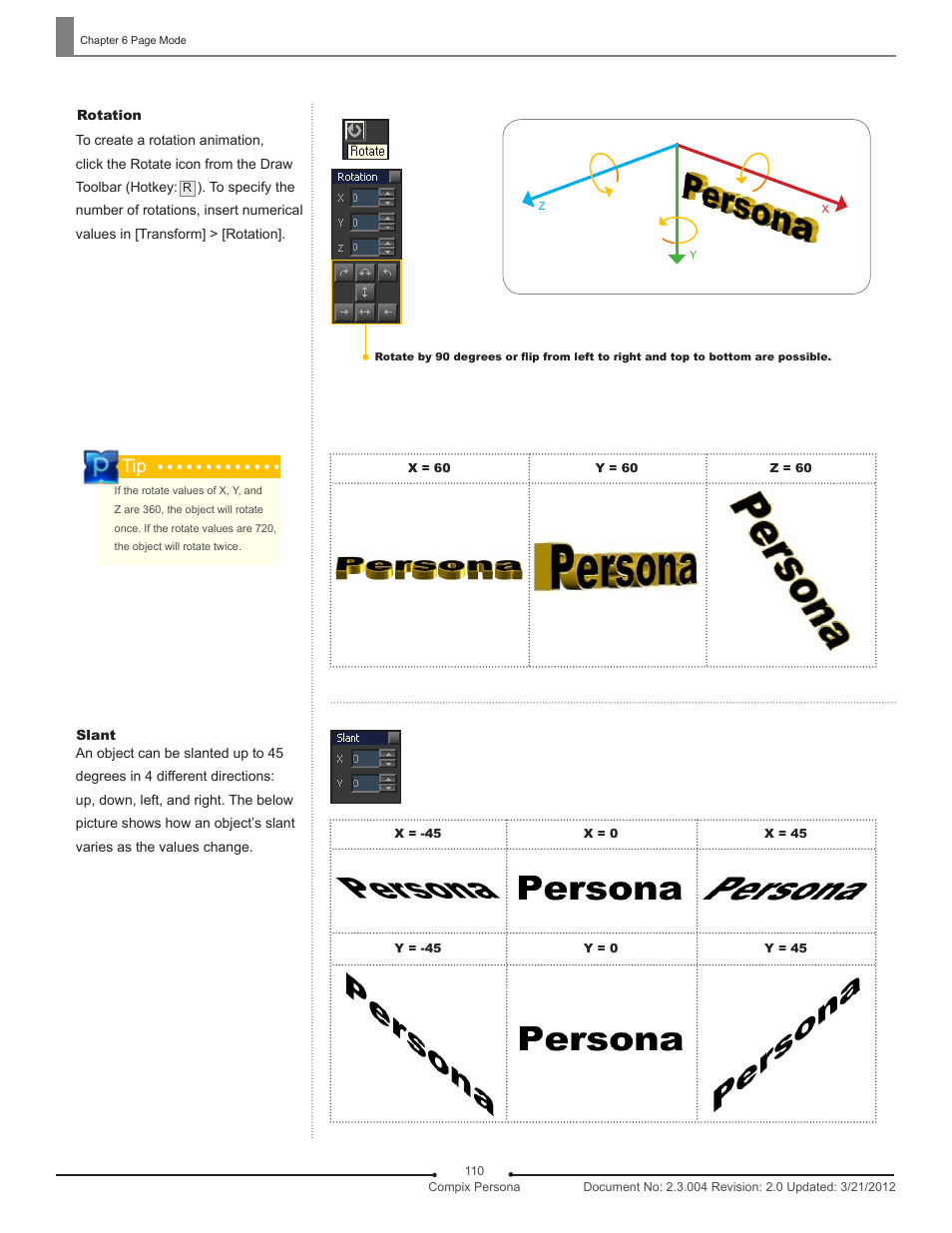 Compix Persona User Manual | Page 110 / 209