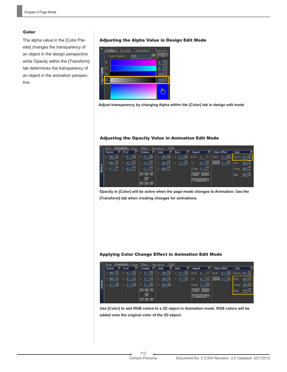 Compix Persona User Manual | Page 112 / 209