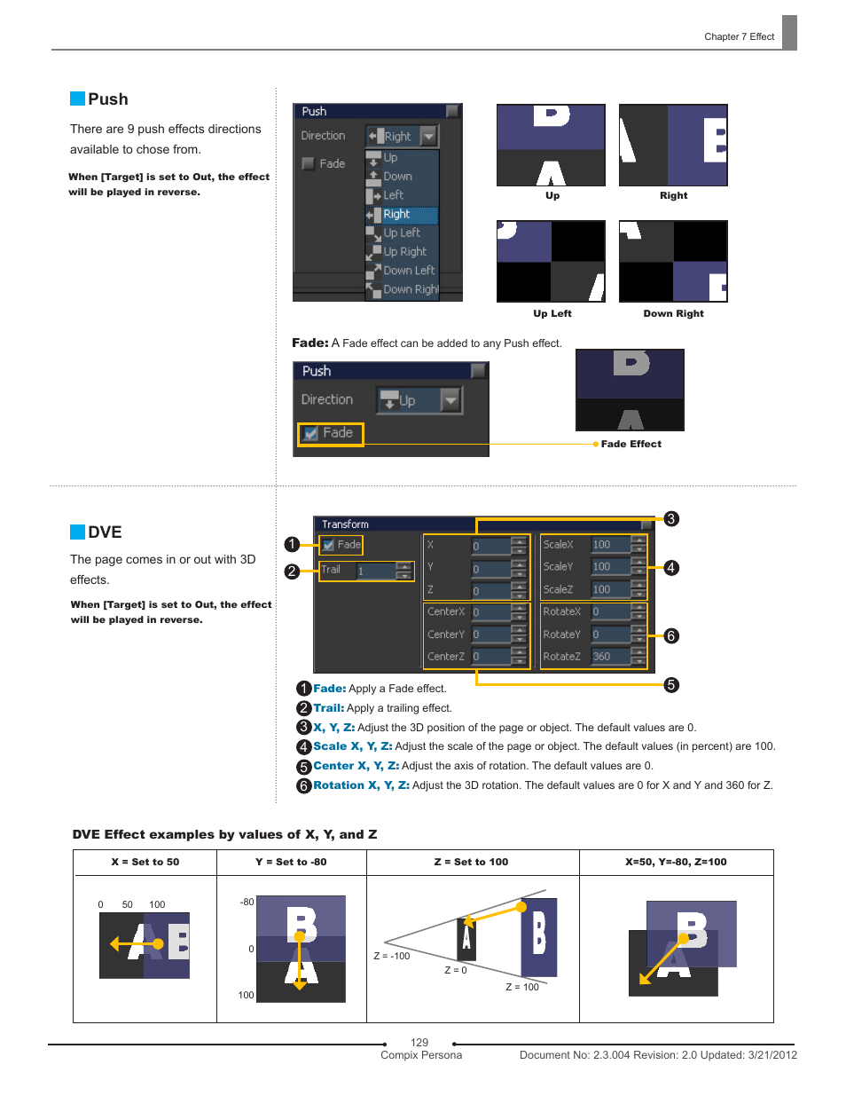 Push | Compix Persona User Manual | Page 129 / 209