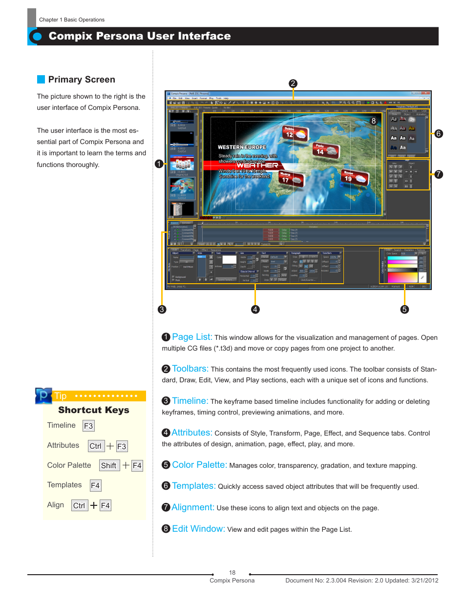 Compix persona user interface | Compix Persona User Manual | Page 18 / 209