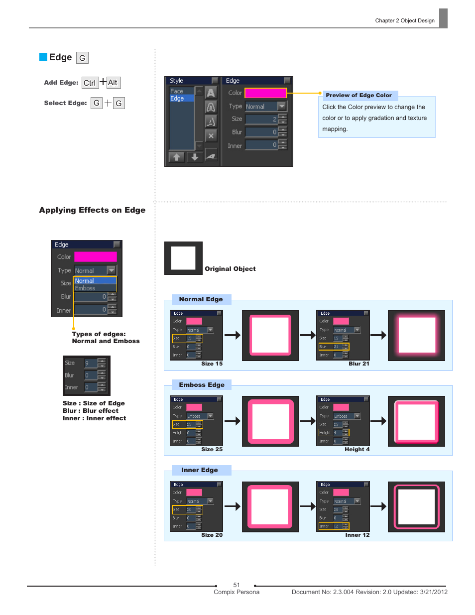 Edge | Compix Persona User Manual | Page 51 / 209