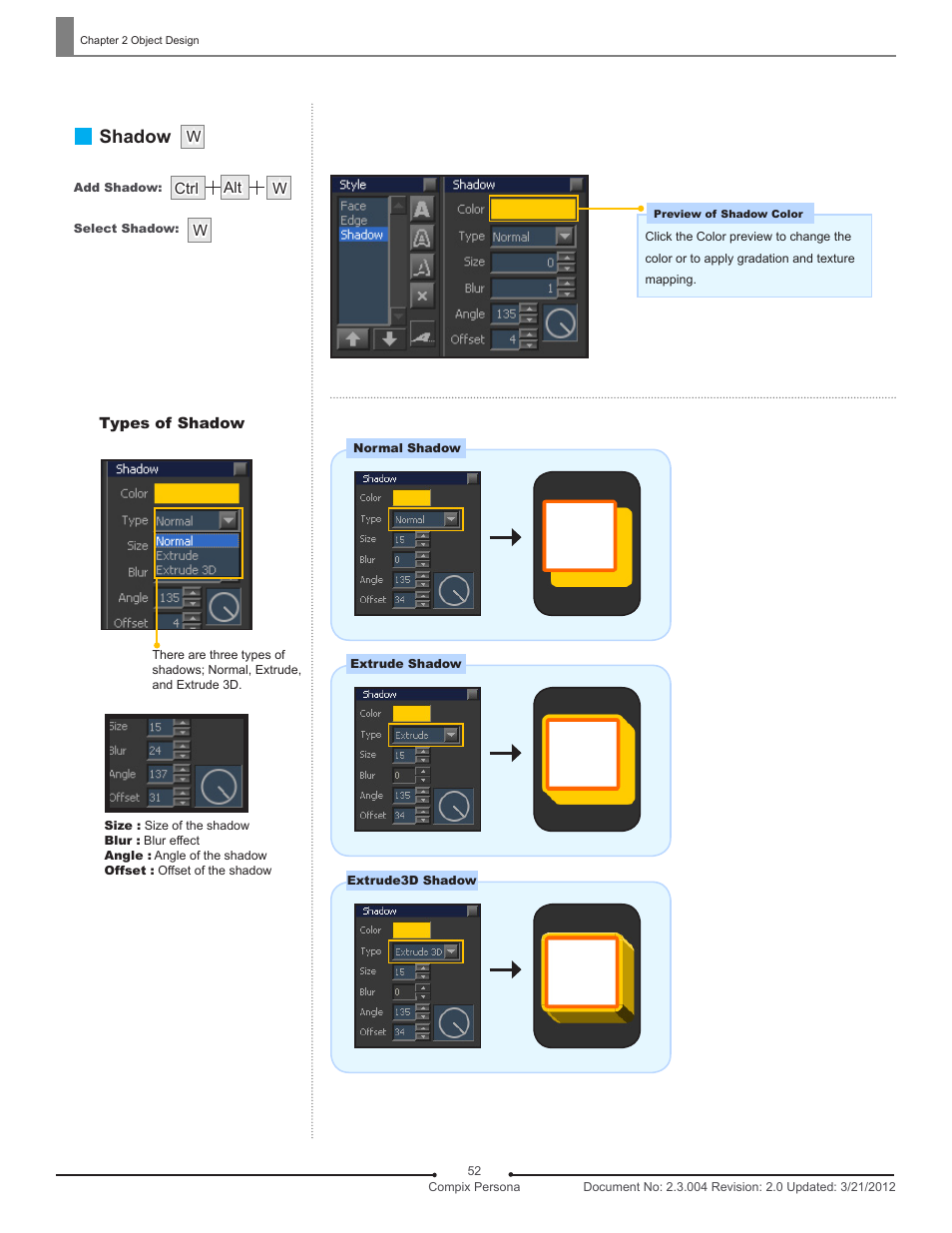 Shadow | Compix Persona User Manual | Page 52 / 209