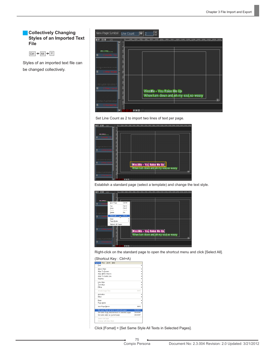 Compix Persona User Manual | Page 75 / 209