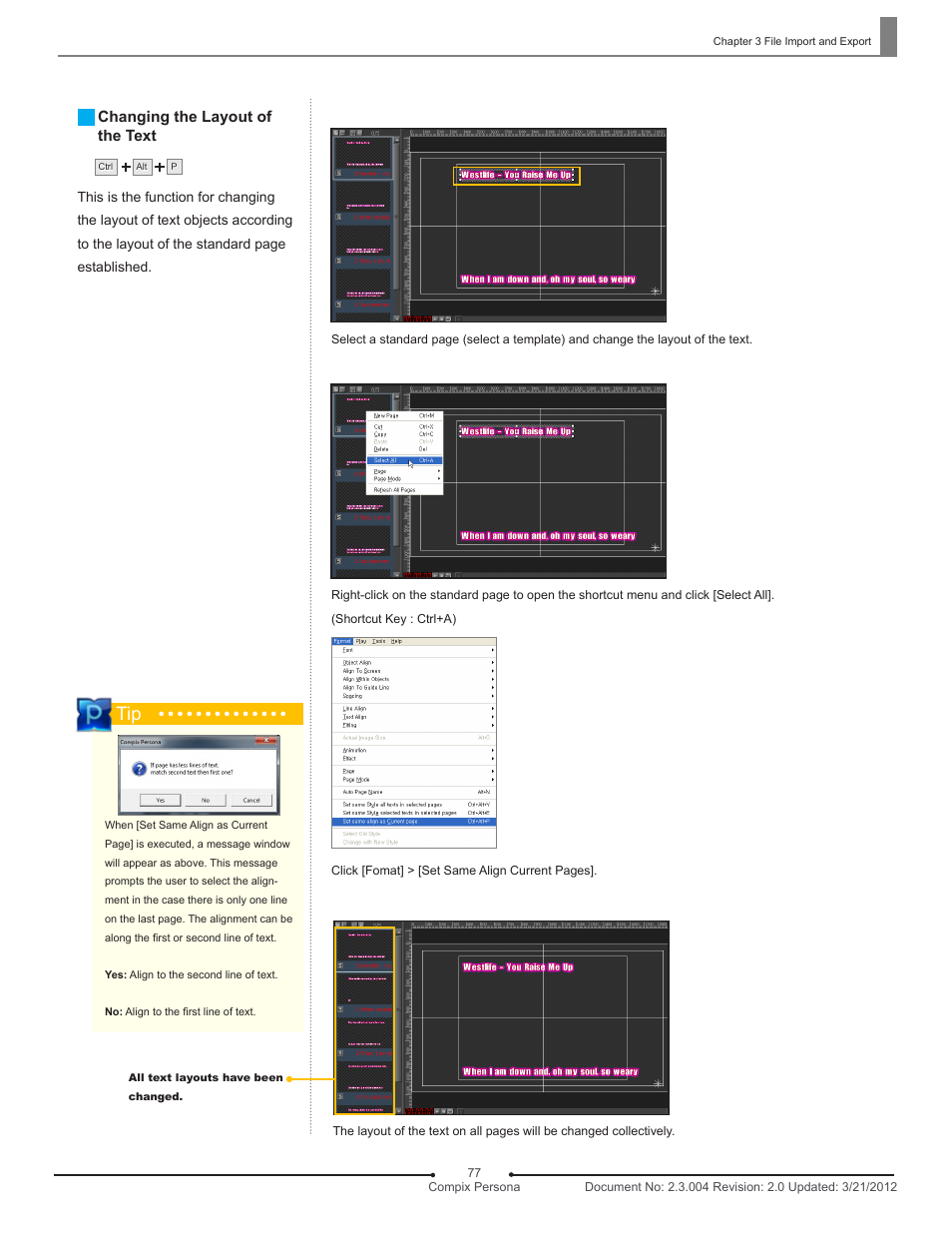 Compix Persona User Manual | Page 77 / 209