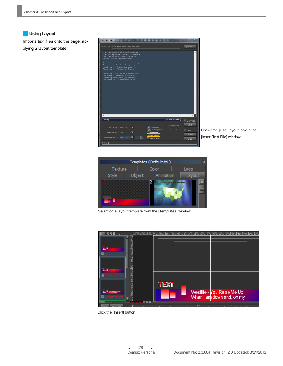 Compix Persona User Manual | Page 78 / 209