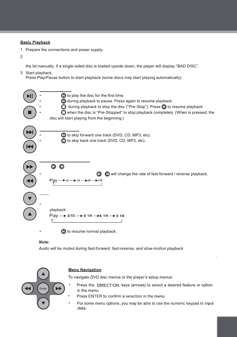 Basic operations | COBY electronic TF-DVD8509 User Manual | Page 17 / 26