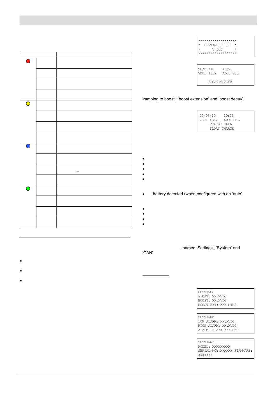 Configuration and operation (cont.), Lcd models | Computronic Controls Sentinel 300P User Manual | Page 10 / 12