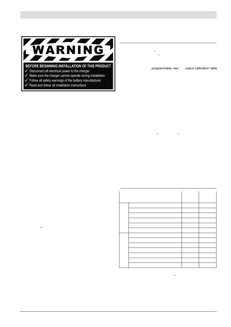 Warning, General information, Specifications | Dc output calibration | Computronic Controls Sentinel 300P User Manual | Page 3 / 12