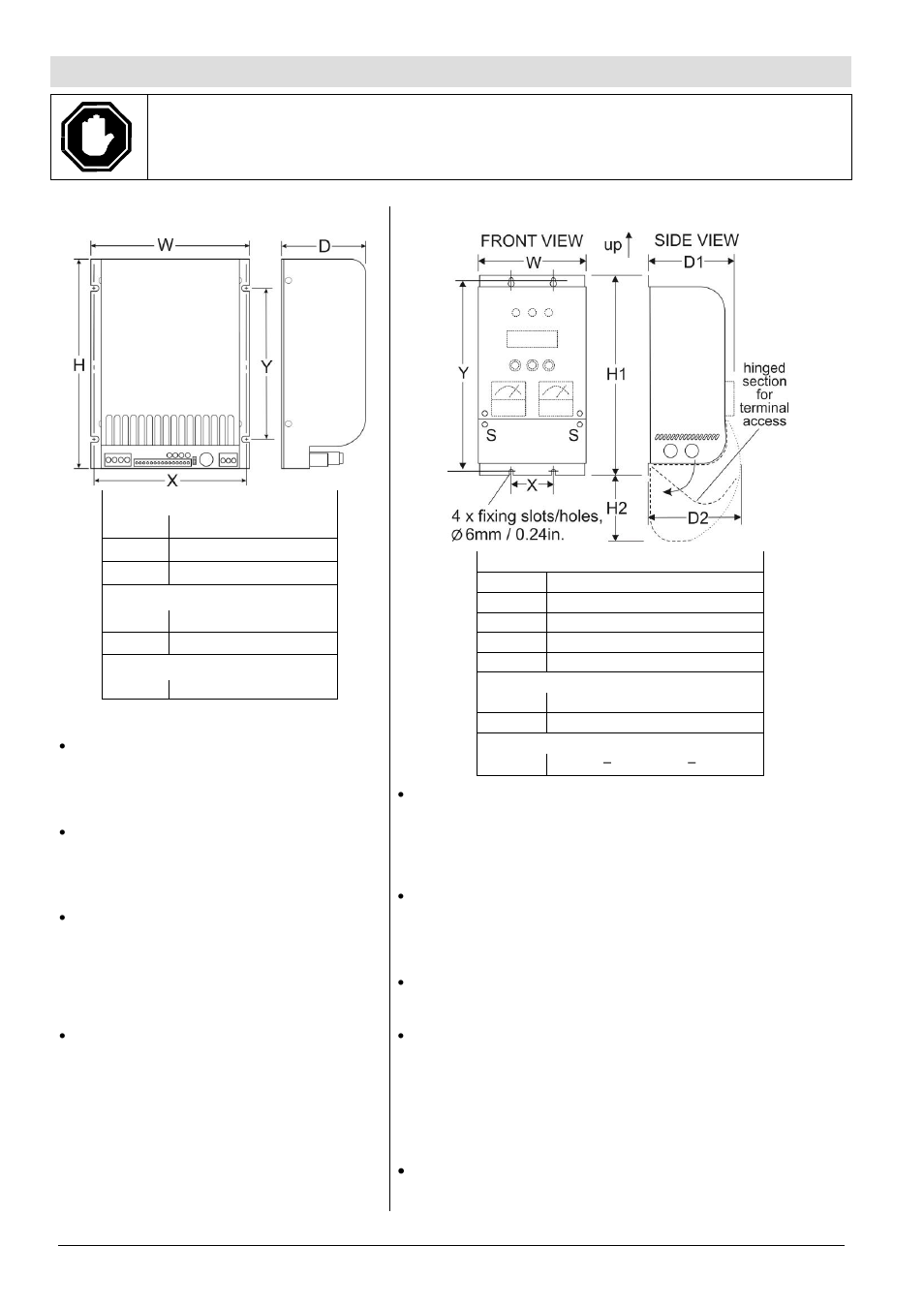 Dimensions and assembly | Computronic Controls Sentinel 300P User Manual | Page 4 / 12