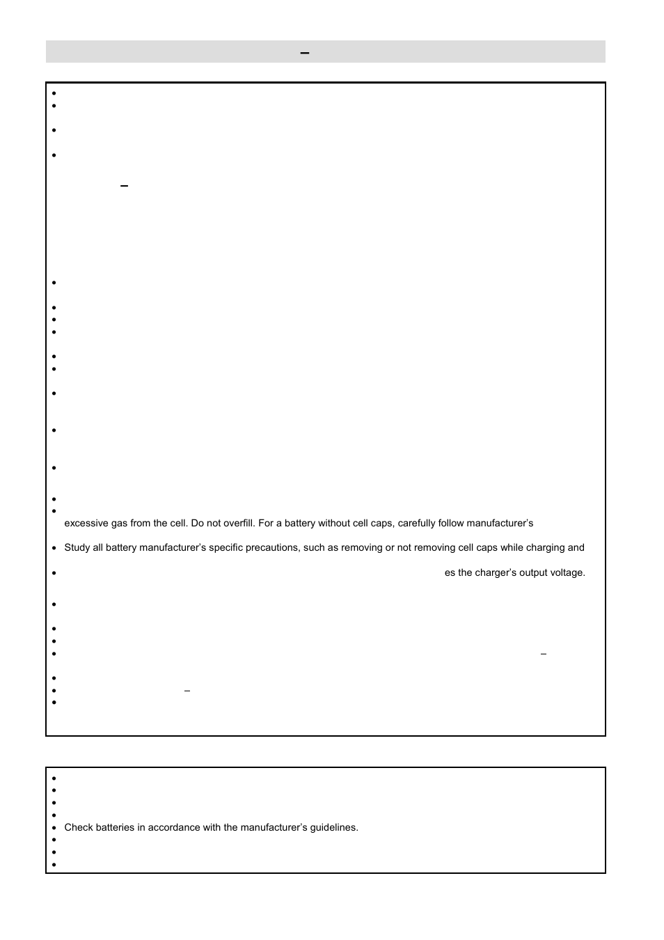 Warning – risk of explosive gases, Personal precautions, Prior to installation / commissioning | Charger location and connection | Computronic Controls Sentinel 150P User Manual | Page 2 / 8