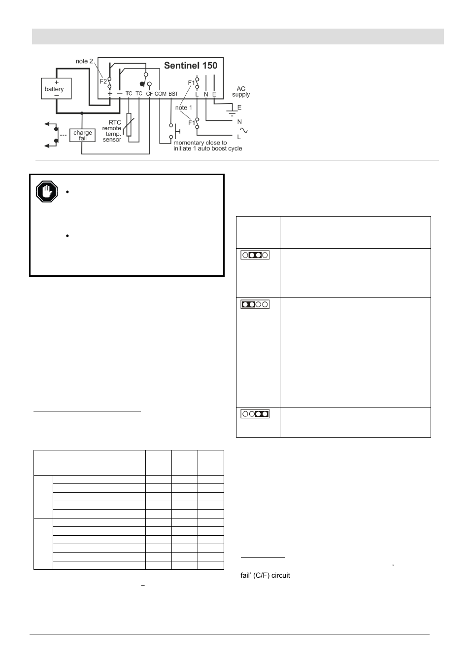Electrical connection & configuration (cont.) | Computronic Controls Sentinel 150 User Manual | Page 6 / 8