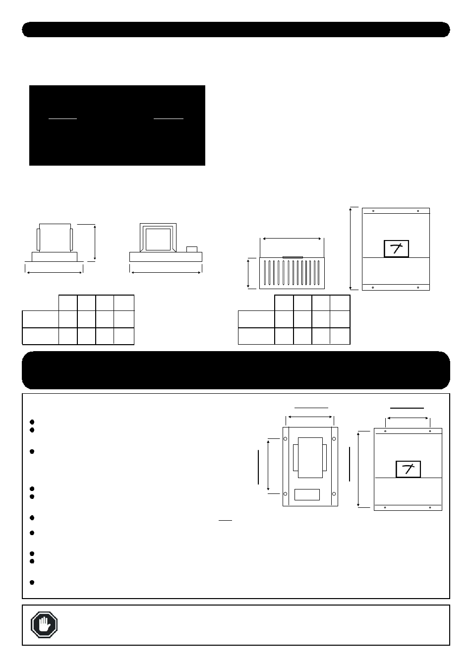 General information (ctd), Sentry current ratings, Current limiting | Battery charged condition, Dimensions, Caution | Computronic Controls Sentry User Manual | Page 4 / 6