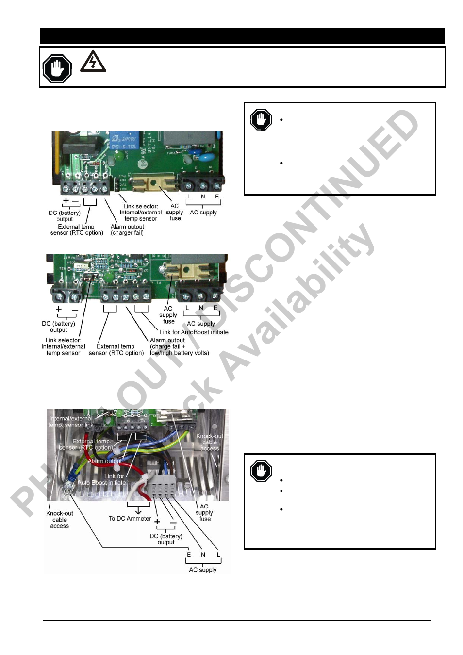 Phase out / discontinued check availability | Computronic Controls Sentinel 70 User Manual | Page 5 / 6