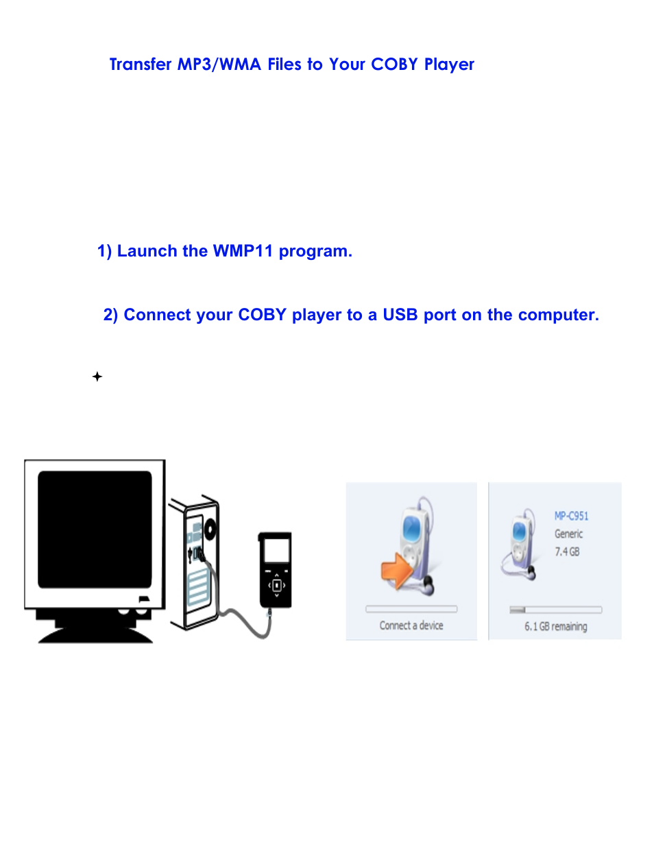 COBY electronic MPC7055 User Manual | Page 6 / 13