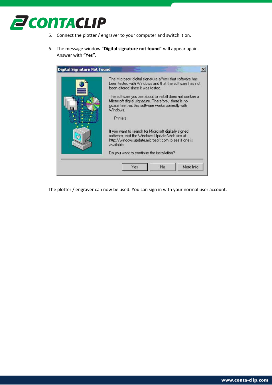 CONTA-CLIP EMS plotter drivers User Manual | Page 11 / 11