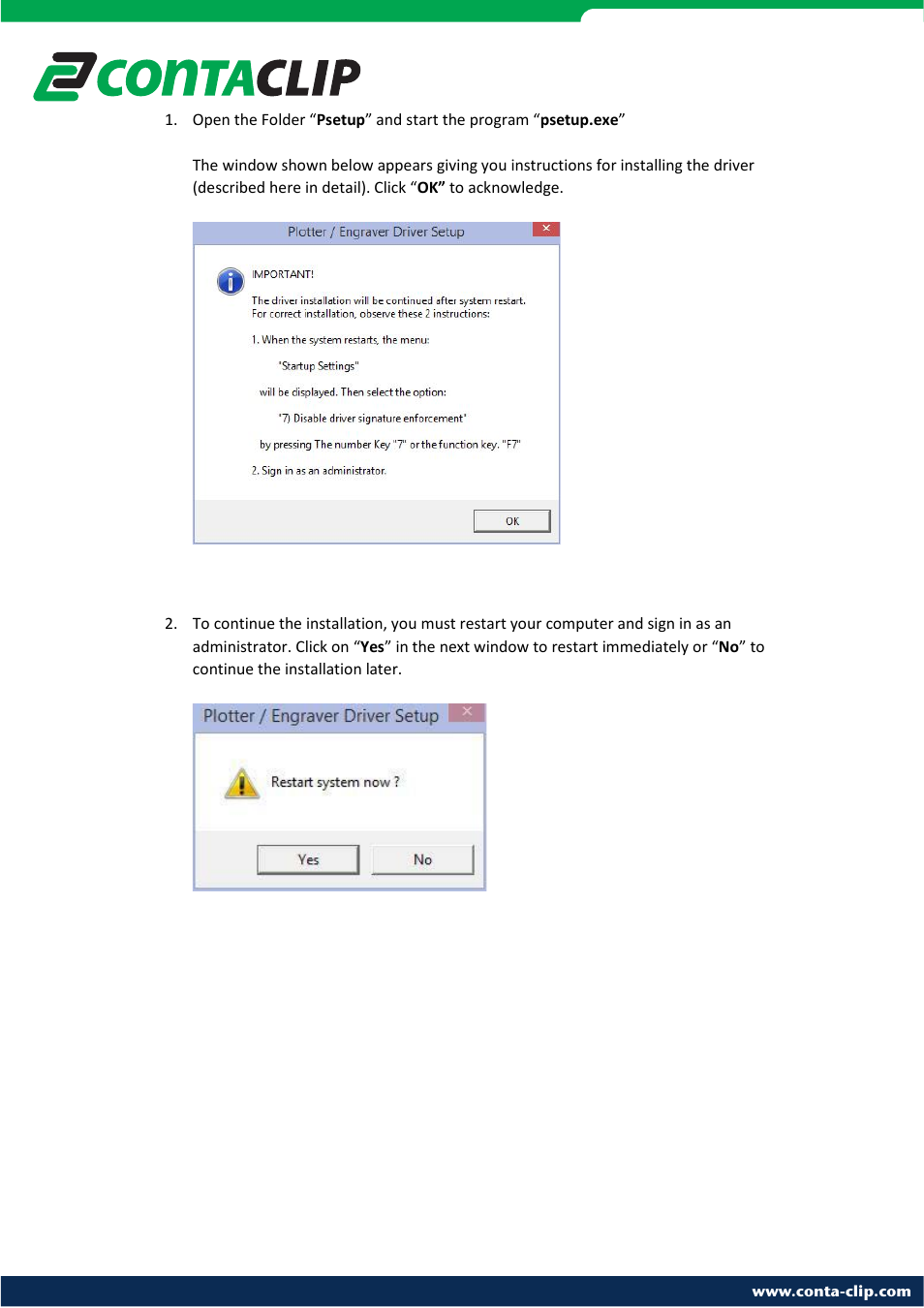 CONTA-CLIP EMS plotter drivers User Manual | Page 3 / 11