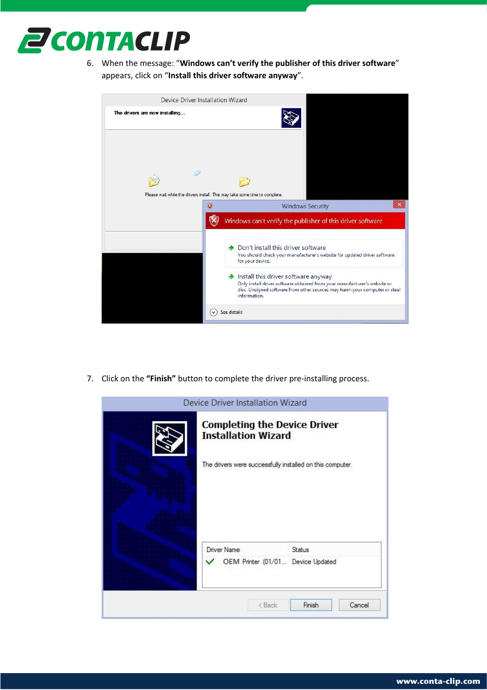 CONTA-CLIP EMS plotter drivers User Manual | Page 5 / 11