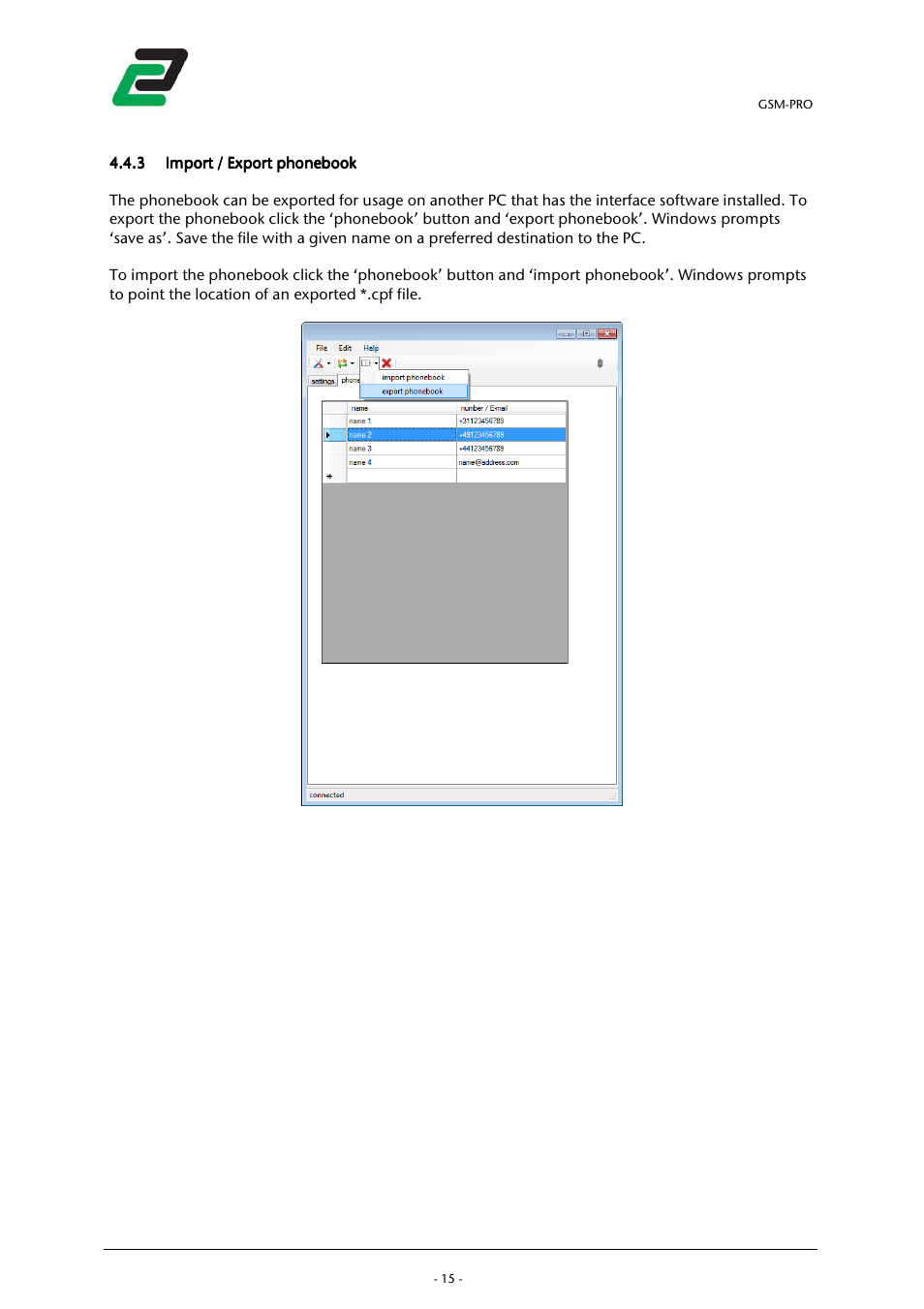 CONTA-CLIP GSM-PRO User Manual | Page 17 / 48